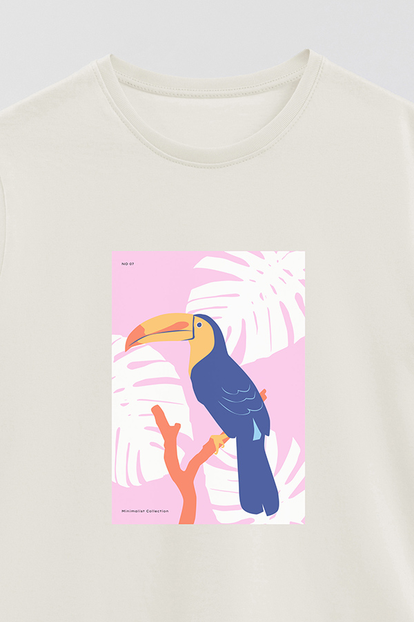 REMERA BASICA ESTAMPADA WILD 10