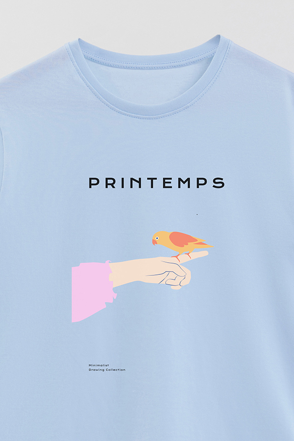 REMERA BASICA ESTAMPADA WILD 8