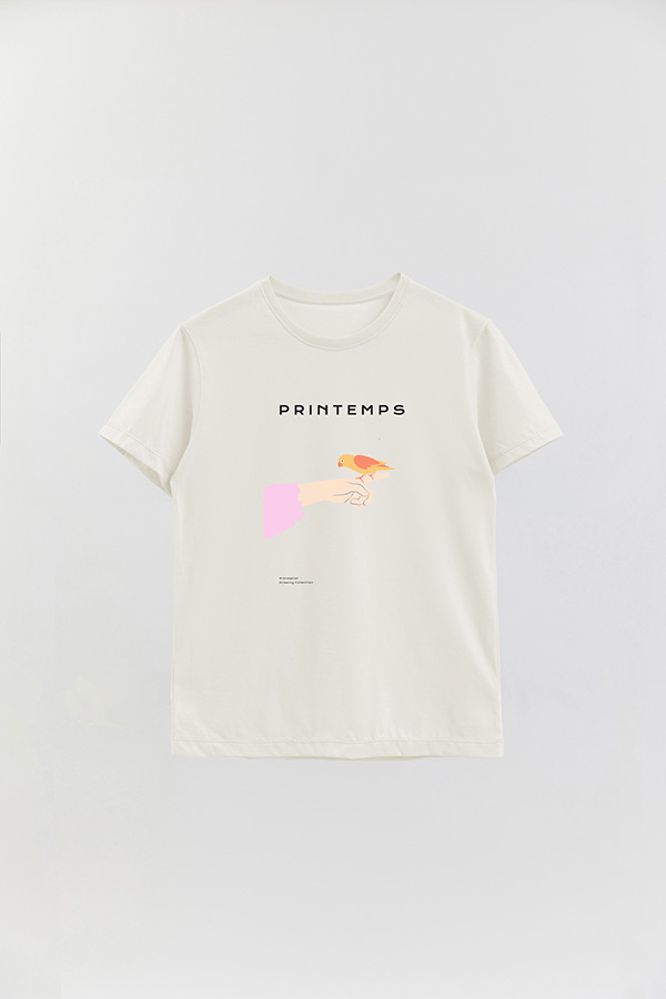 REMERA BASICA ESTAMPADA WILD 8