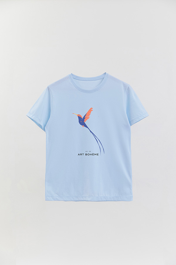 REMERA BASICA ESTAMPADA WILD 6