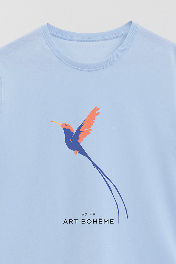REMERA BASICA ESTAMPADA WILD 6
