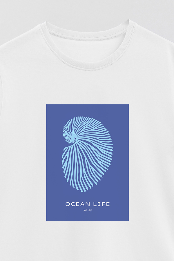 REMERA BASICA ESTAMPADA OCEAN NO55