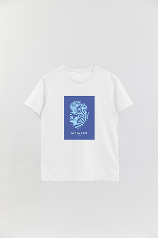 REMERA BASICA ESTAMPADA OCEAN NO55