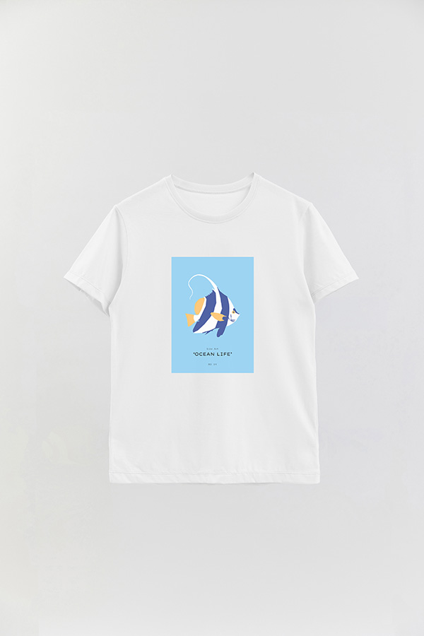 REMERA BASICA ESTAMPADA OCEAN NO09