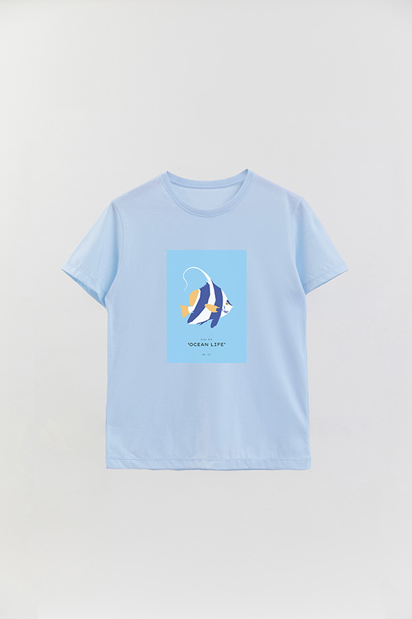 REMERA BASICA ESTAMPADA OCEAN NO09