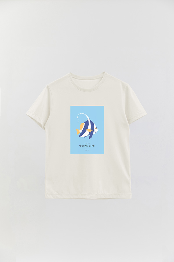 REMERA BASICA ESTAMPADA OCEAN NO09
