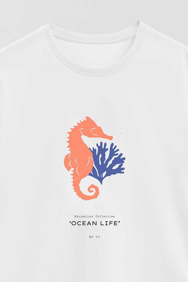 REMERA BASICA ESTAMPADA OCEAN NO06