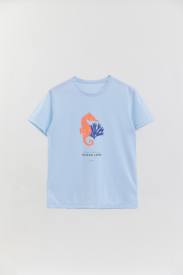 REMERA BASICA ESTAMPADA OCEAN NO06