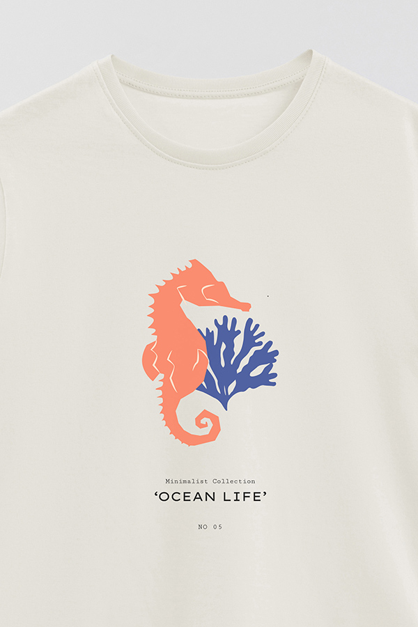 REMERA BASICA ESTAMPADA OCEAN NO06