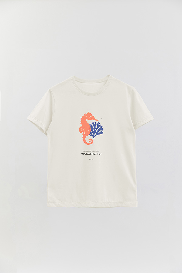 REMERA BASICA ESTAMPADA OCEAN NO06