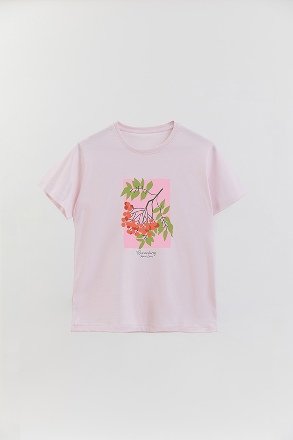 REMERA BASICA ESTAMPADA FRUITS ROWANBERRY