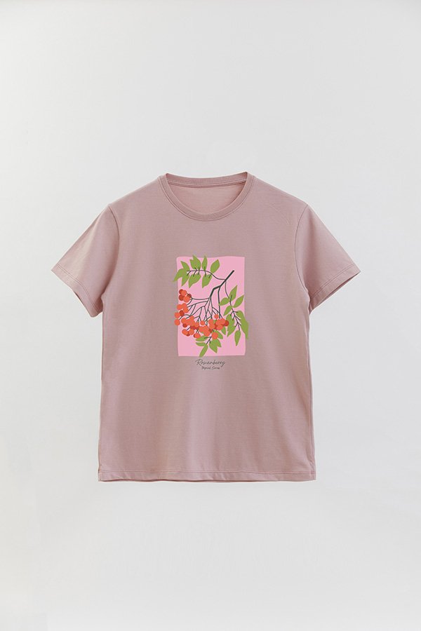 REMERA BASICA ESTAMPADA FRUITS ROWANBERRY