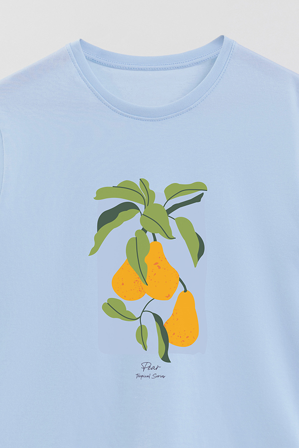REMERA BASICA ESTAMPADA FRUITS PEAR