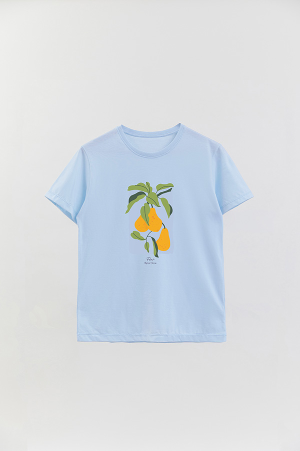 REMERA BASICA ESTAMPADA FRUITS PEAR