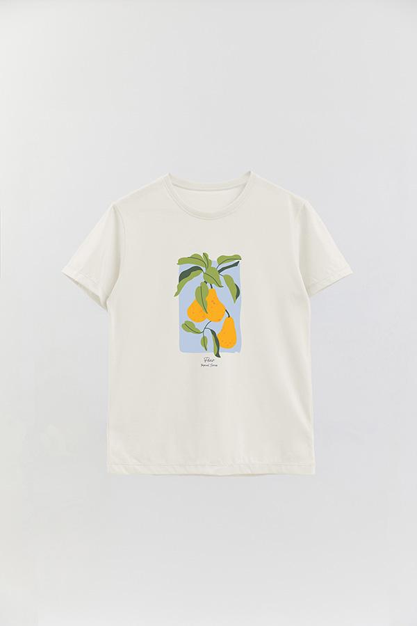 REMERA BASICA ESTAMPADA FRUITS PEAR