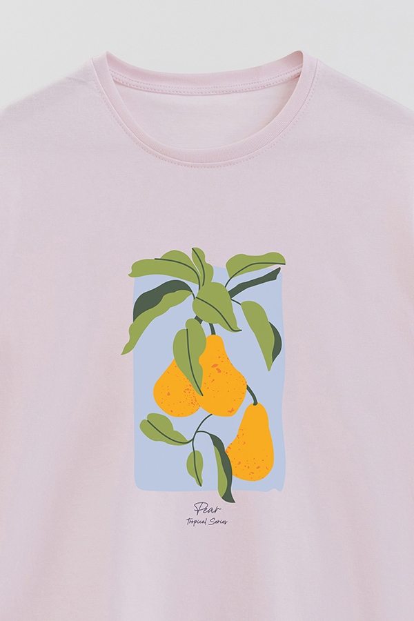 REMERA BASICA ESTAMPADA FRUITS PEAR