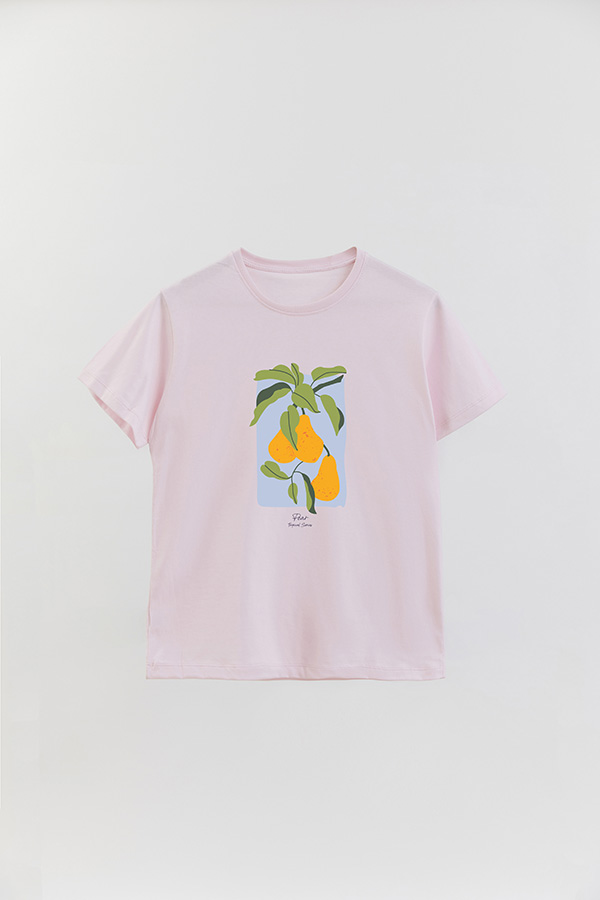 REMERA BASICA ESTAMPADA FRUITS PEAR