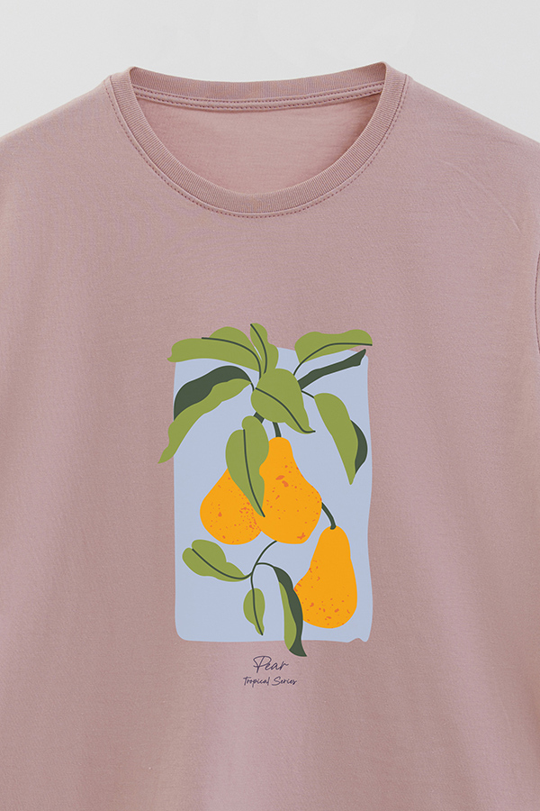REMERA BASICA ESTAMPADA FRUITS PEAR