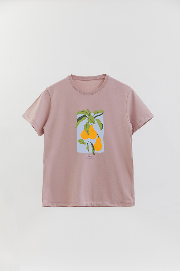 REMERA BASICA ESTAMPADA FRUITS PEAR
