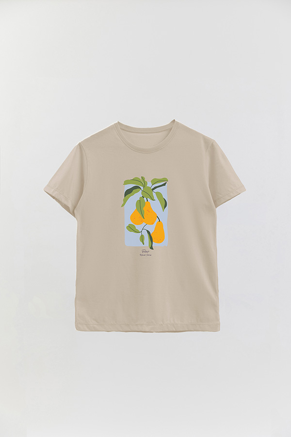 REMERA BASICA ESTAMPADA FRUITS PEAR