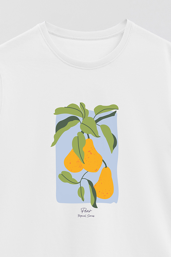 REMERA BASICA ESTAMPADA FRUITS PEAR