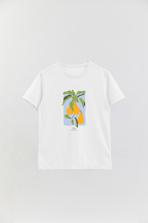 REMERA BASICA ESTAMPADA FRUITS PEAR