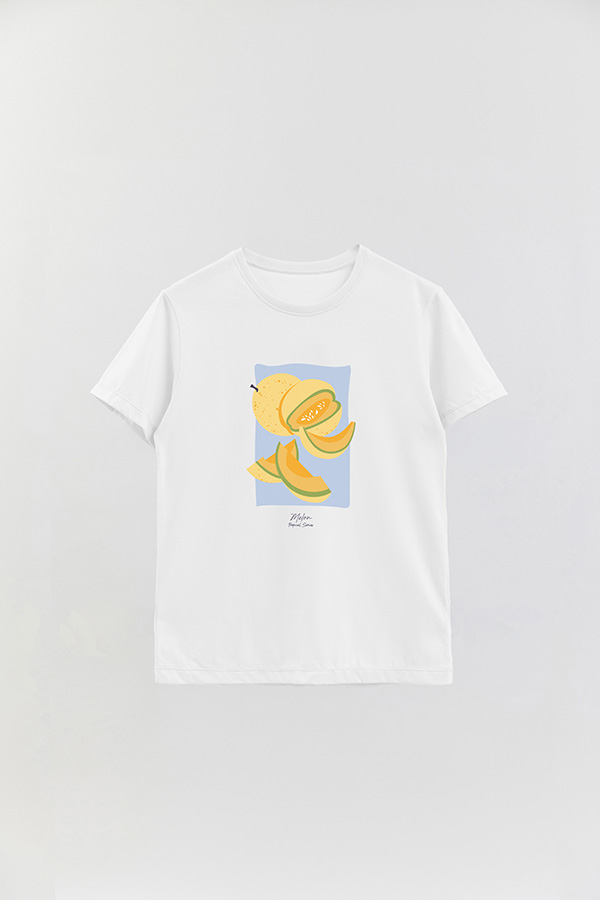 REMERA BASICA ESTAMPADA FRUITS MELON