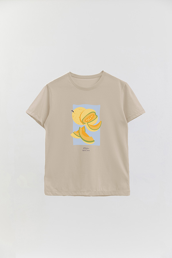REMERA BASICA ESTAMPADA FRUITS MELON