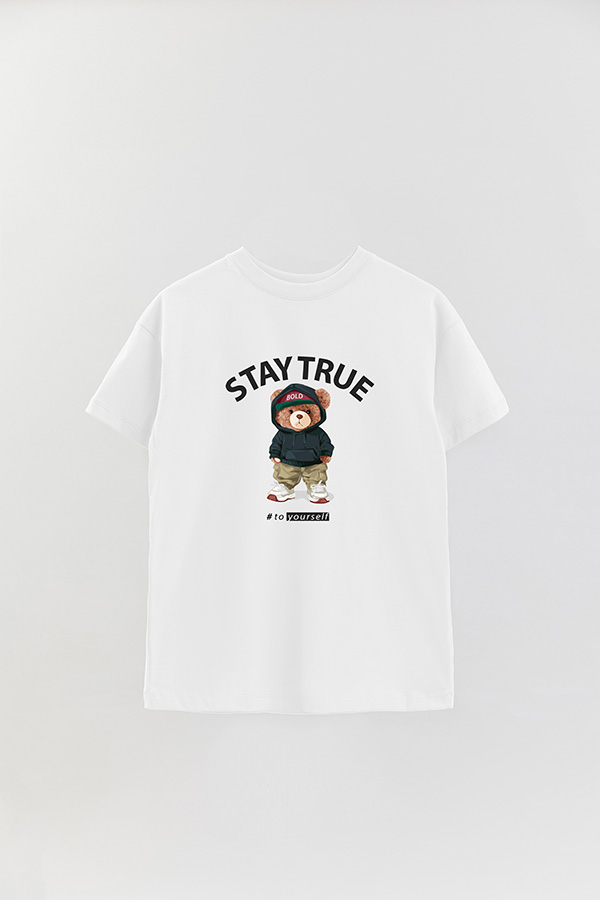 REMERA OVER ESTAMPADA UNISEX STAY TRUE