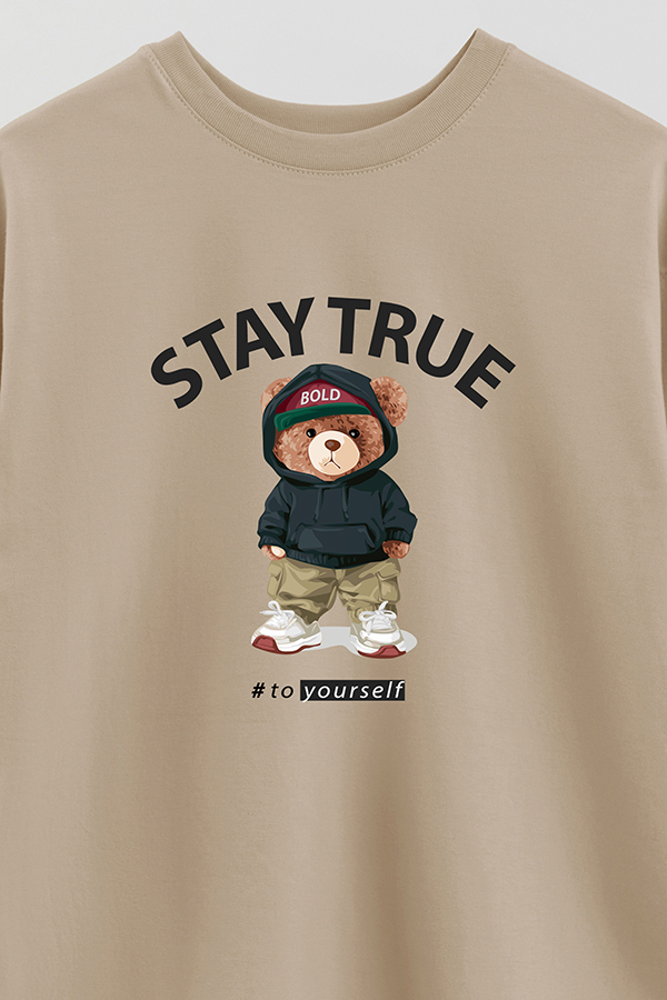 REMERA OVER ESTAMPADA UNISEX STAY TRUE