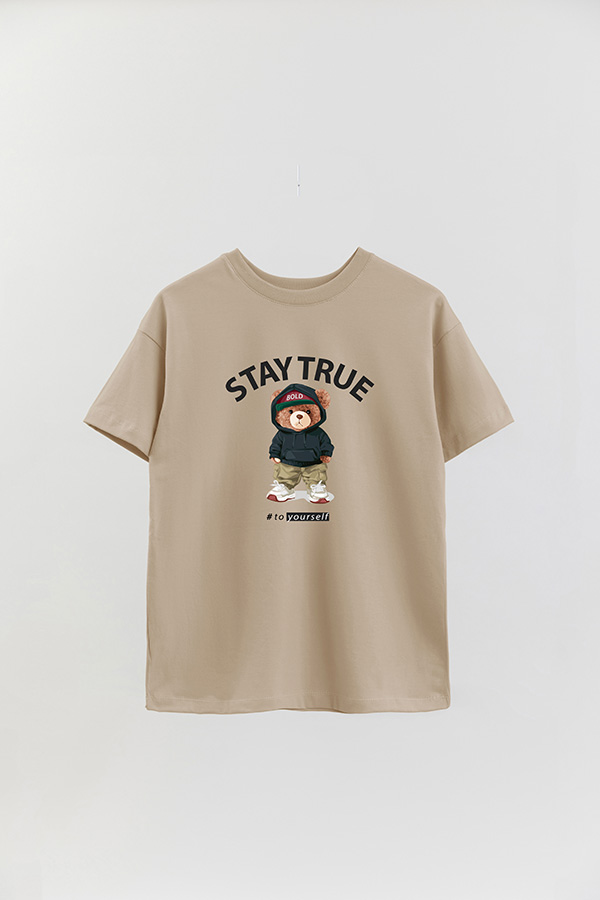 REMERA OVER ESTAMPADA UNISEX STAY TRUE