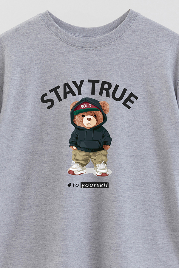 REMERA OVER ESTAMPADA UNISEX STAY TRUE