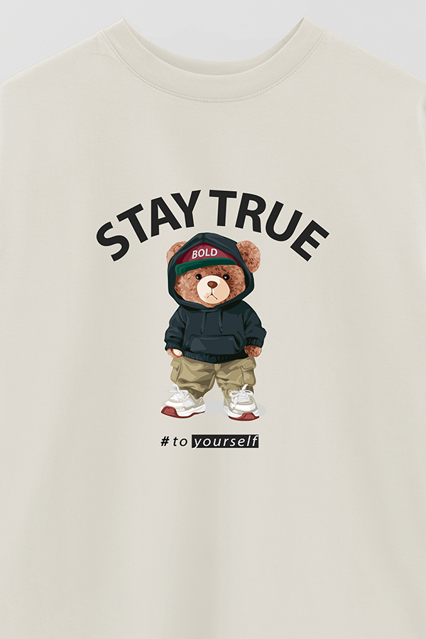 REMERA OVER ESTAMPADA UNISEX STAY TRUE