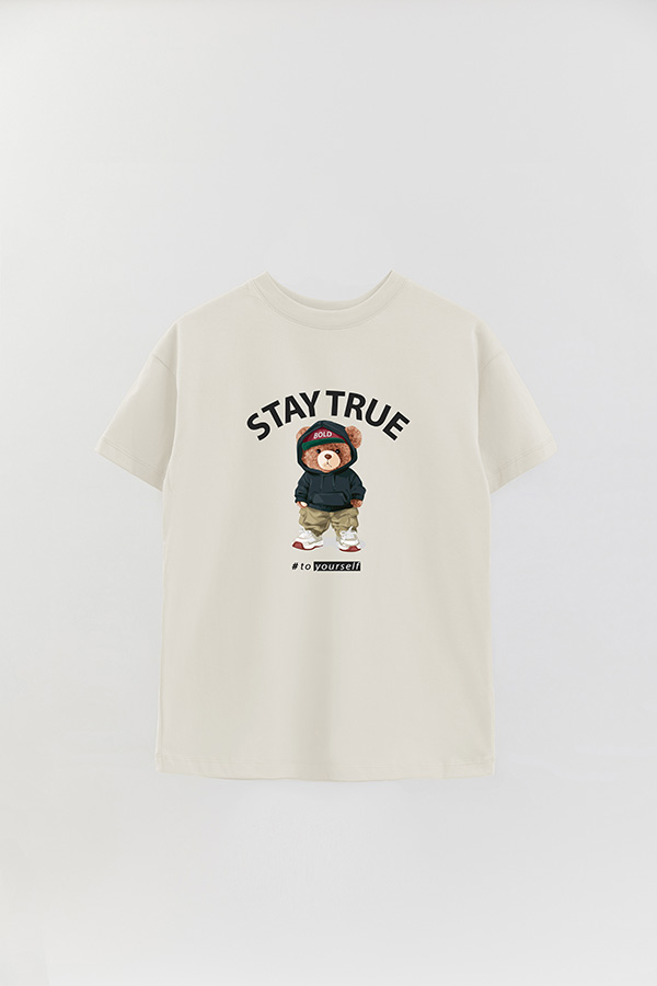 REMERA OVER ESTAMPADA UNISEX STAY TRUE