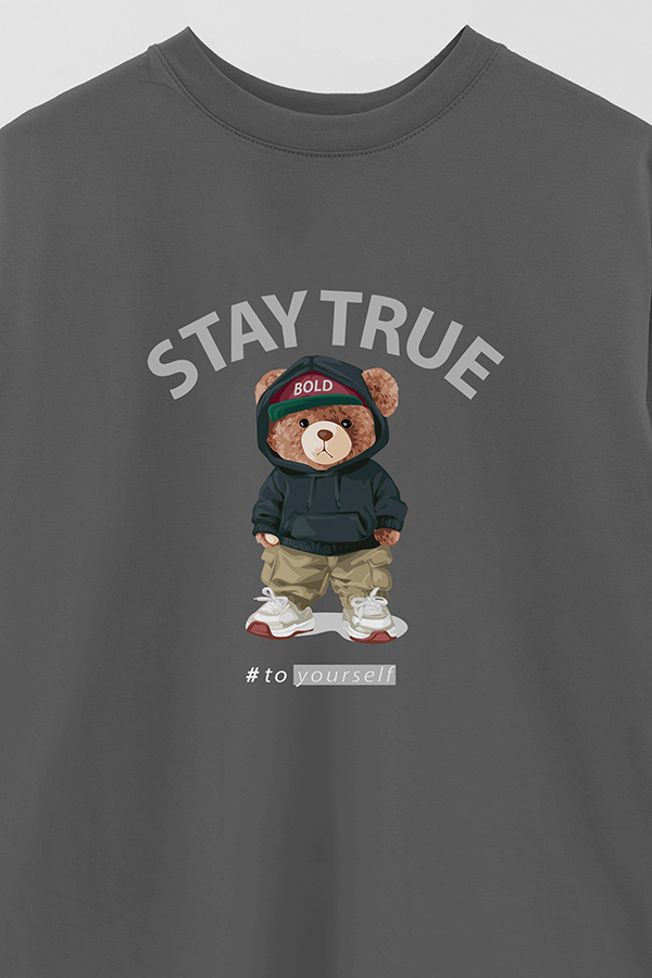 REMERA OVER ESTAMPADA UNISEX STAY TRUE