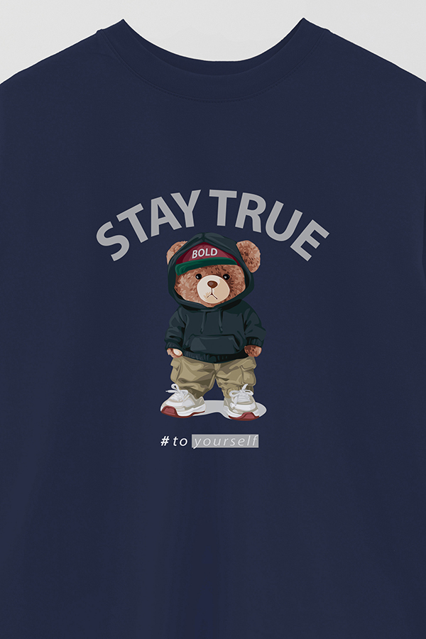 REMERA OVER ESTAMPADA UNISEX STAY TRUE