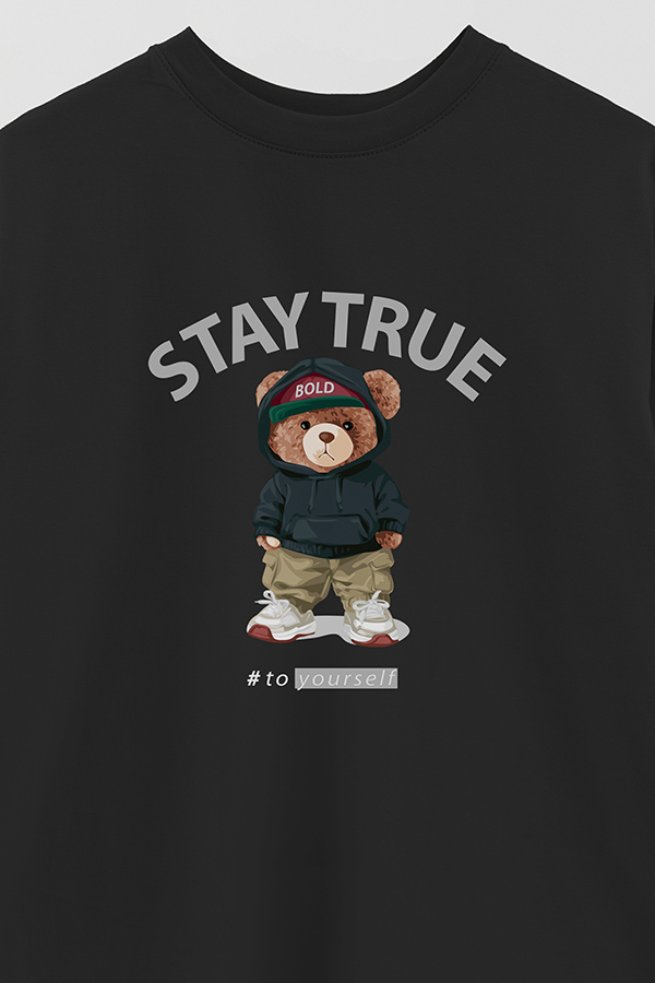 REMERA OVER ESTAMPADA UNISEX STAY TRUE