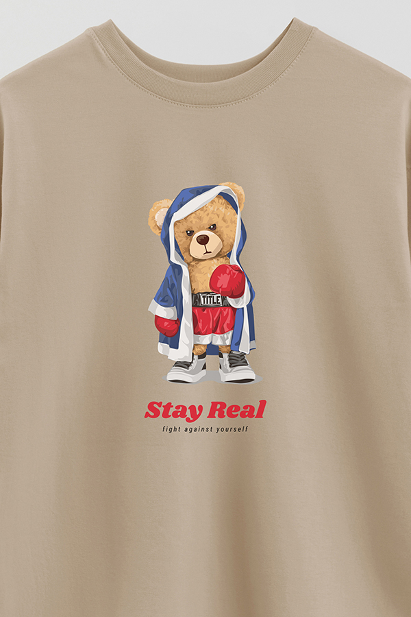 REMERA OVER ESTAMPADA UNISEX STAY REAL