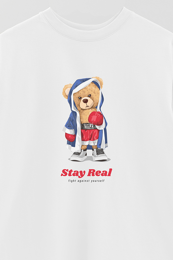 REMERA OVER ESTAMPADA UNISEX STAY REAL