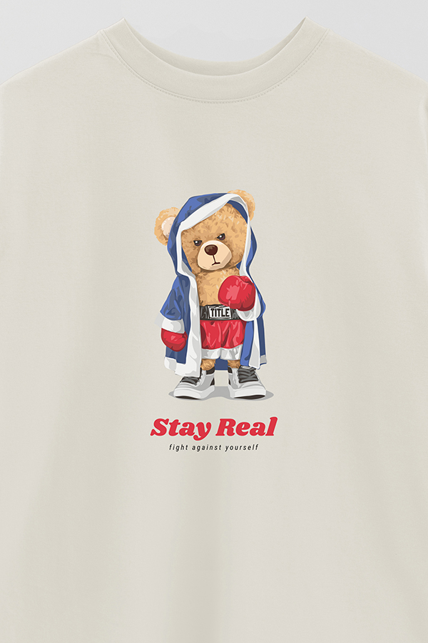 REMERA OVER ESTAMPADA UNISEX STAY REAL
