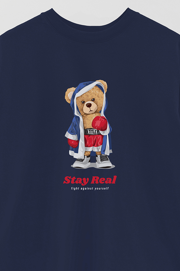 REMERA OVER ESTAMPADA UNISEX STAY REAL