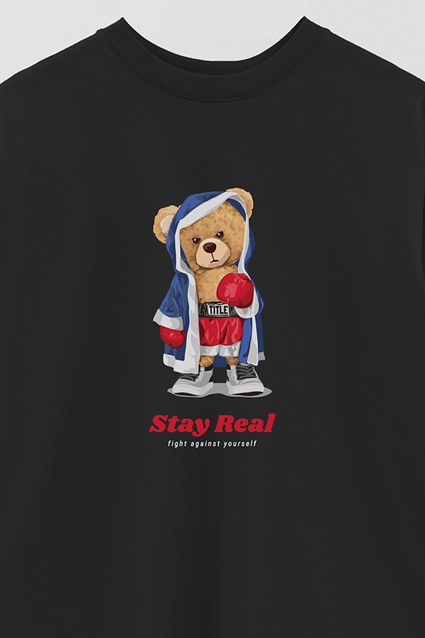REMERA OVER ESTAMPADA UNISEX STAY REAL