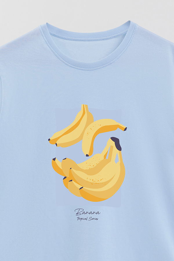 REMERA BASICA ESTAMPADA FRUITS BANANA