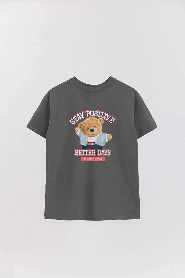 REMERA OVER ESTAMPADA UNISEX STAY POSITIVE