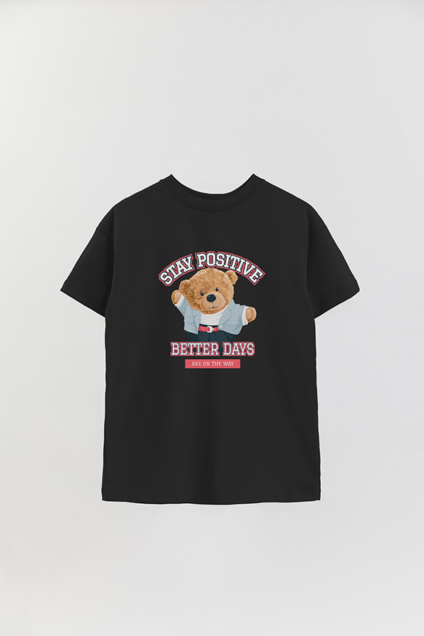 REMERA OVER ESTAMPADA UNISEX STAY POSITIVE