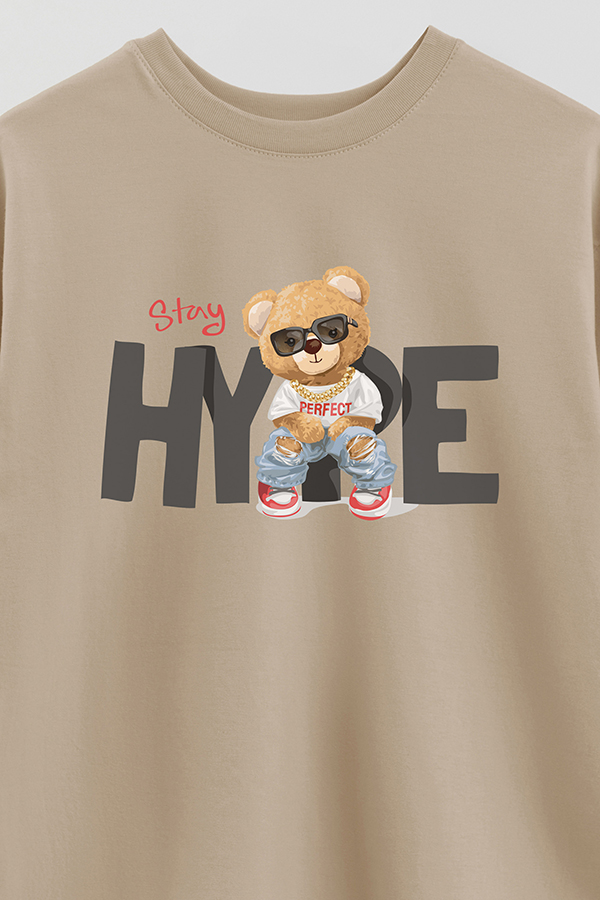 REMERA OVER ESTAMPADA UNISEX STAY HYPE