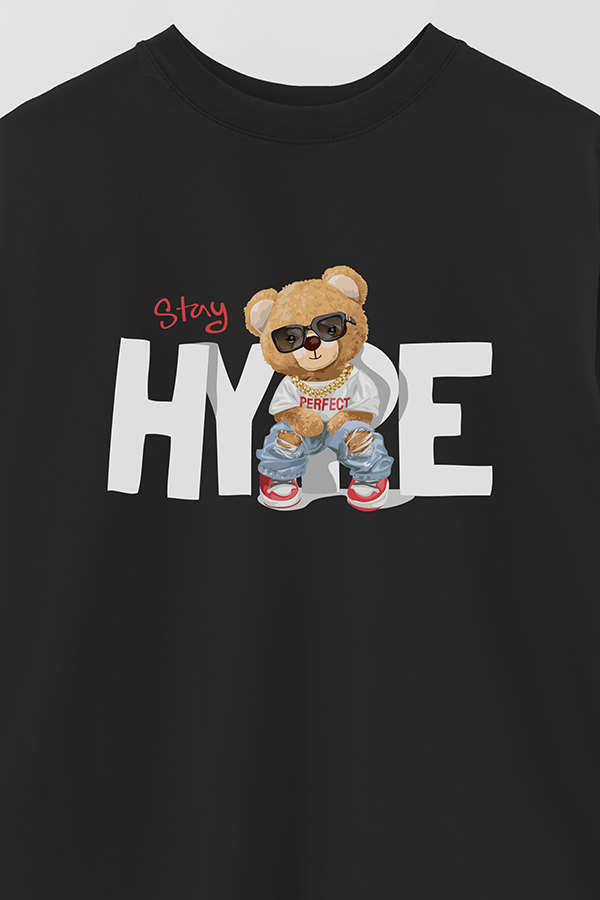 REMERA OVER ESTAMPADA UNISEX STAY HYPE