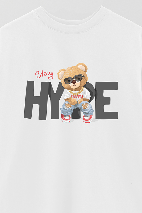 REMERA OVER ESTAMPADA UNISEX STAY HYPE