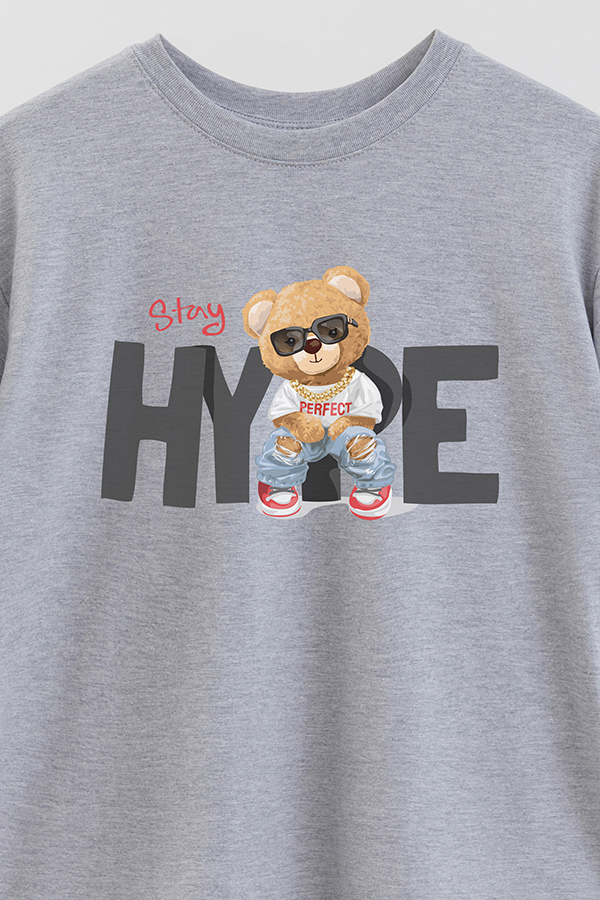 REMERA OVER ESTAMPADA UNISEX STAY HYPE