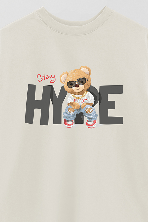 REMERA OVER ESTAMPADA UNISEX STAY HYPE